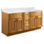 Ensemble de meuble-lavabo 61 po avec plateau en marbre de culture Brookings, blanc assemblé Sherwin Williams - Design House, 215236-97877882