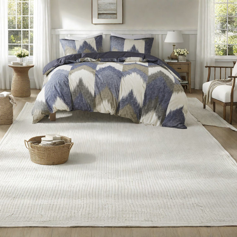 Ensemble de literie en coton multicolore de qualité supérieure, design Ikat moderne pour la maison