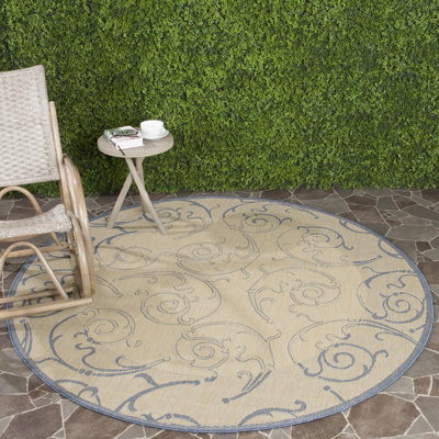 Tapis d'intérieur / extérieur floral Amaad Performance
