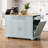 Fluted Kitchen Island With Trash Can Storage Cabinet-684660704