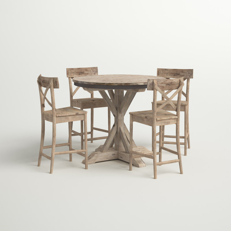 Ensemble de salle à manger à hauteur de comptoir 4 personnes Eugley