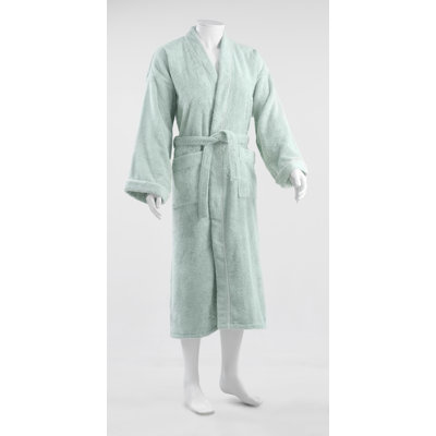 Terry Cloth Gender Neutral Mid-Calf Bathrobe with Pockets