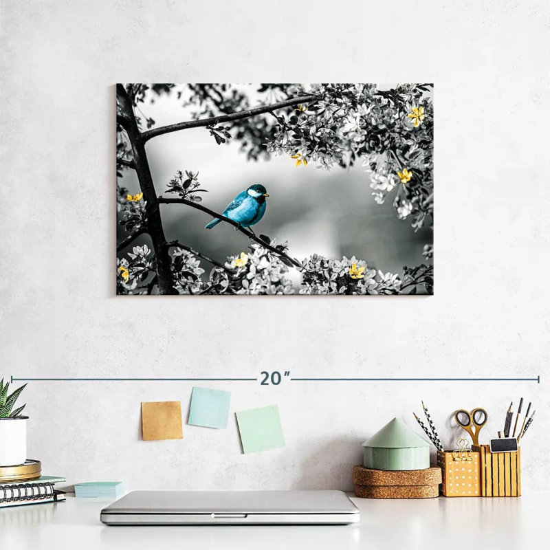 Brampt Blue Tit Pop, 8" H x 12" W