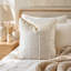 Ensemble de 2 housses de coussins décoratifs, housse de coussin texturée à rayures douces