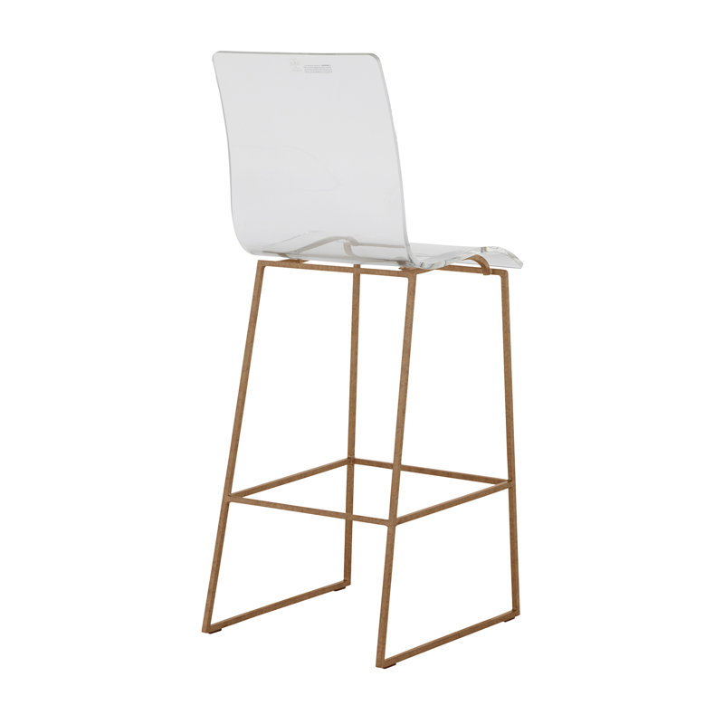 King Stool, Antique Gold, Bar Stool (30.25" Seat Height)