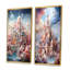 «Castles Whimsical Wonder Pastel II», 2 pièces sur toile-1403942917-1403942918