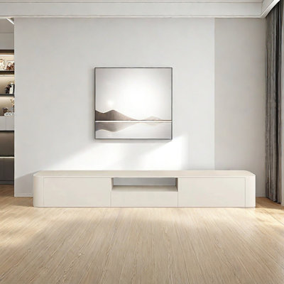 Cream Style Wood TV Stand