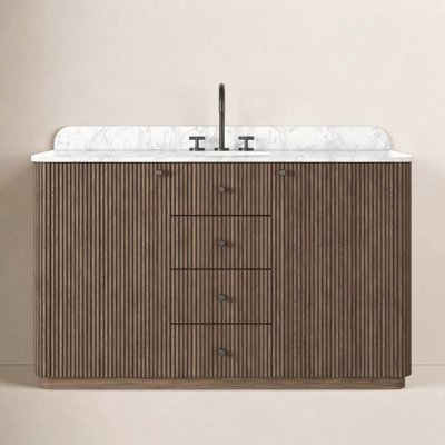 Jivera Single Wide Vanity-Satin Espresso Oak