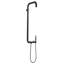 Douche d'extérieur murale moderne en acier inoxydable 304 H 44-1 / 2 po avec douchette de tête efficace et douchette à main-129247441
