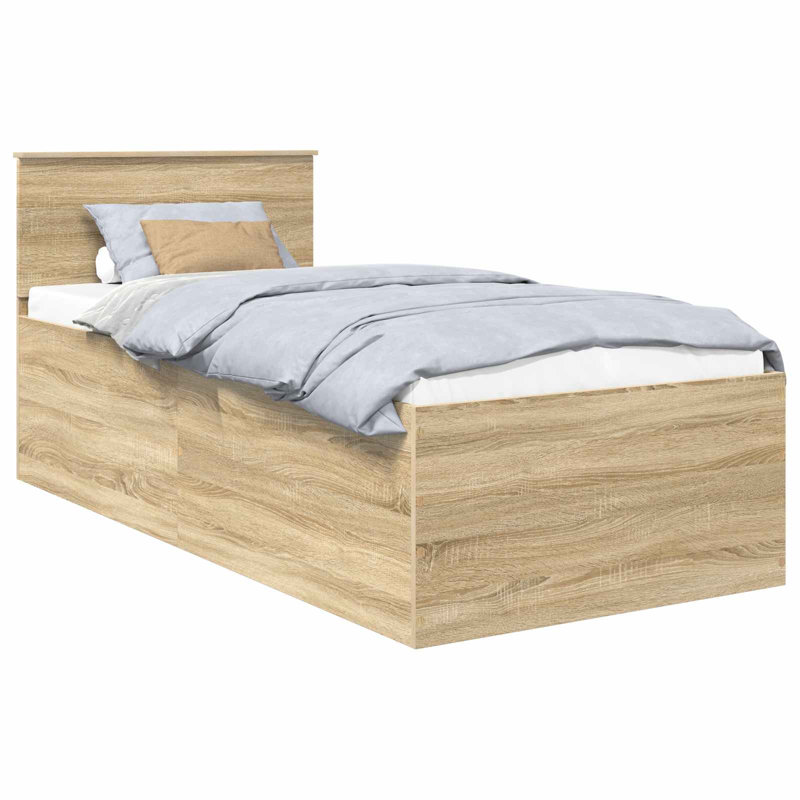 Bed, Small Single (2'6), Sonoma Oak