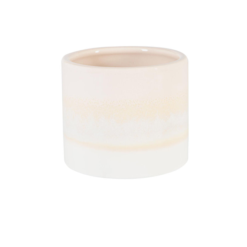 Nicola Spring - Reactive Glaze Plant Pot, 9cm H x 10.5cm W x 10.5cm D, Natural