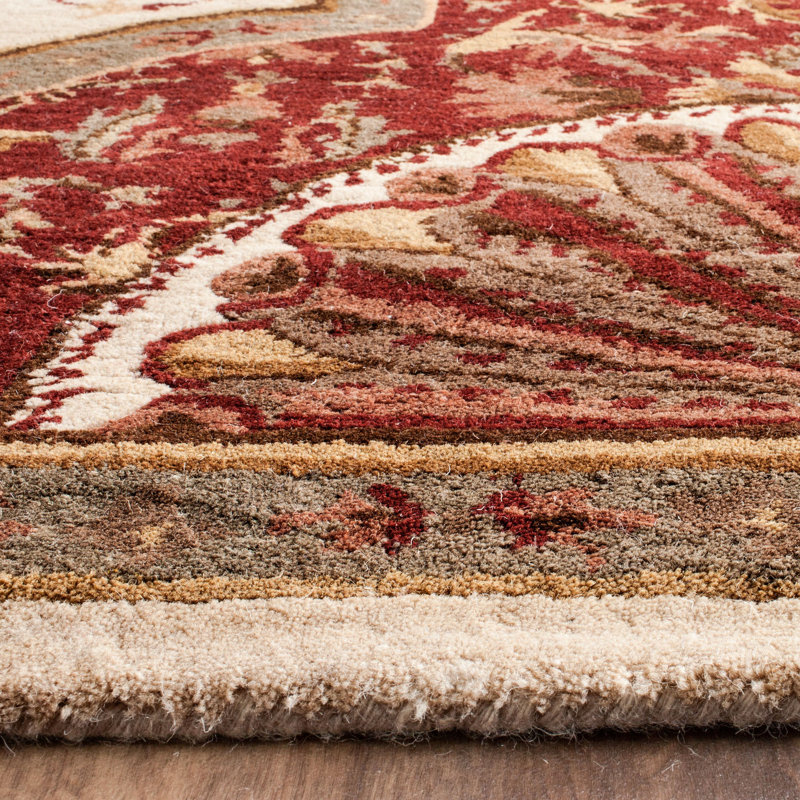 Tapis oriental en laine touffeté à la main Latarra, Rectangle 2 pi x 3 pi