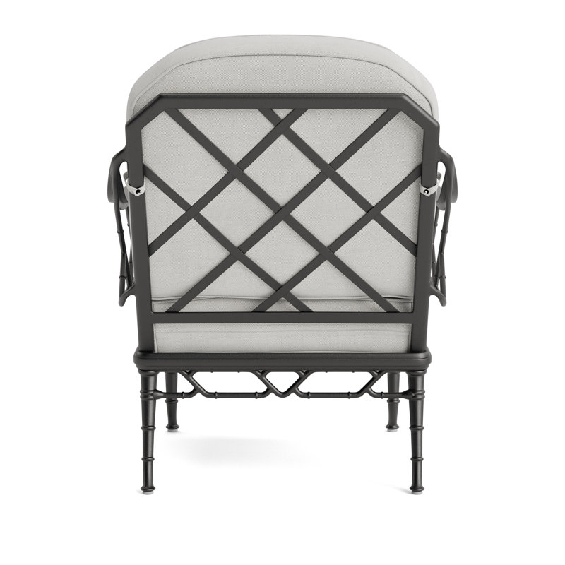 Calcutta Outdoor Lounge Chair, Fusion Dove, Textured Pewter