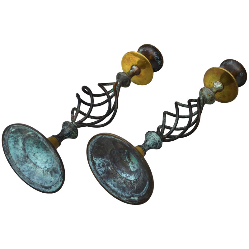 Iron and Copper Candlestick