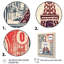 «Retro Stamp Illustration Paris Eiffel Tower I», reproduction sur toile-405296959-405296957