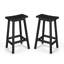 28,7 po Ensemble de 2 tabourets de bar en bois massif-373606145