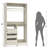 72"-108"Closet System With Drawers And Rods-1181747979
