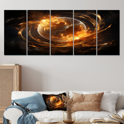 «Fire Fire», art mural 5 pièces