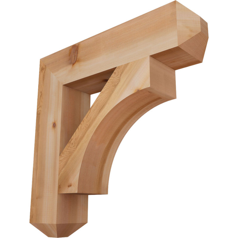 Support Westlake Craftsman, H 28 po x l 5,5 po x P 28 po, Cèdre rouge de l'Ouest, Lisse