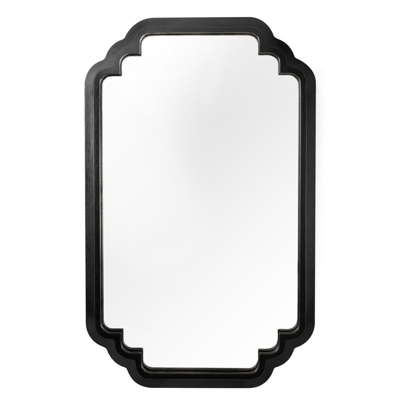Miroir d'appoint mural Veliko, Noir
