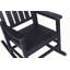 Fauteuil à bascule surdimensionné résistant aux intempéries avec dossier ergonomique, siège d'extérieur confortable pour pelouse et jardin