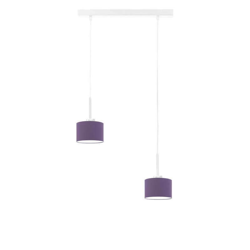 Gurganious 2 - Light Kitchen Island Pendant, White, Purple