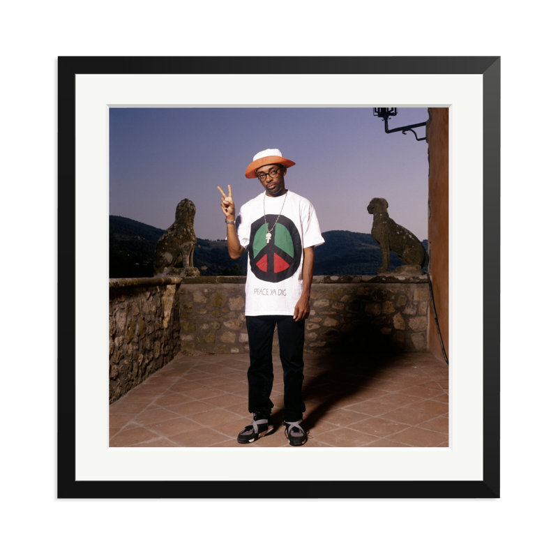 Spike Lee, 1993, 25" H x 25" W, Black