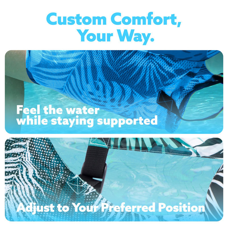 Foldable dual-purpose backrest floating platform - water-based recreational reclining chair floating bed sofa, Green,Blue