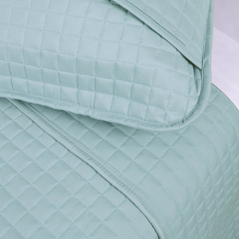 Southshore Fine Linens Vilano Oversized Quilt Set, Double-Brushed Microfiber Lightweight Quilted Bedding and 2 Pillow Shams, Full/Queen, Sky Blue
