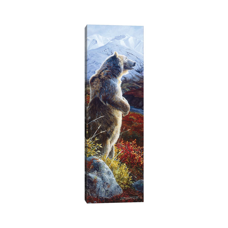 Grizzly VIII 1 Piece Wrapped Canvas Panoramic Painting, 30.48 cm H x 91.44 cm W x 1.91 cm D