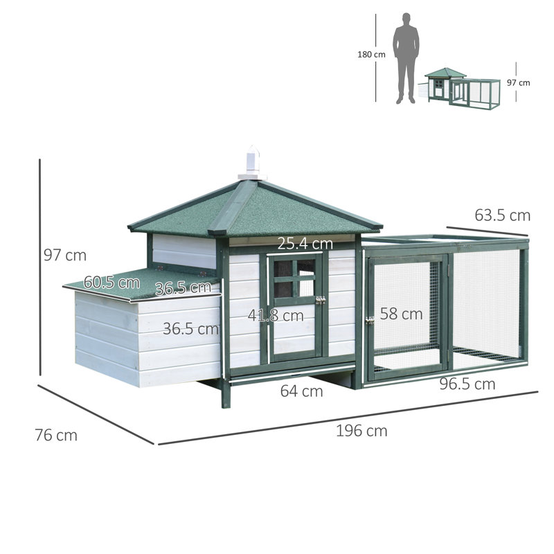 Chicken Coop with Chicken Run
