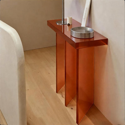 Console moderne et minimaliste en acrylique robuste