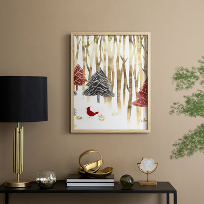 «Christmas Holiday Art CDXL», reproduction encadrée - bois massif