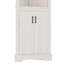 Grande armoire d'angle avec portes pour le salon, la salle de bain et la cuisine - armoire de rangement beige