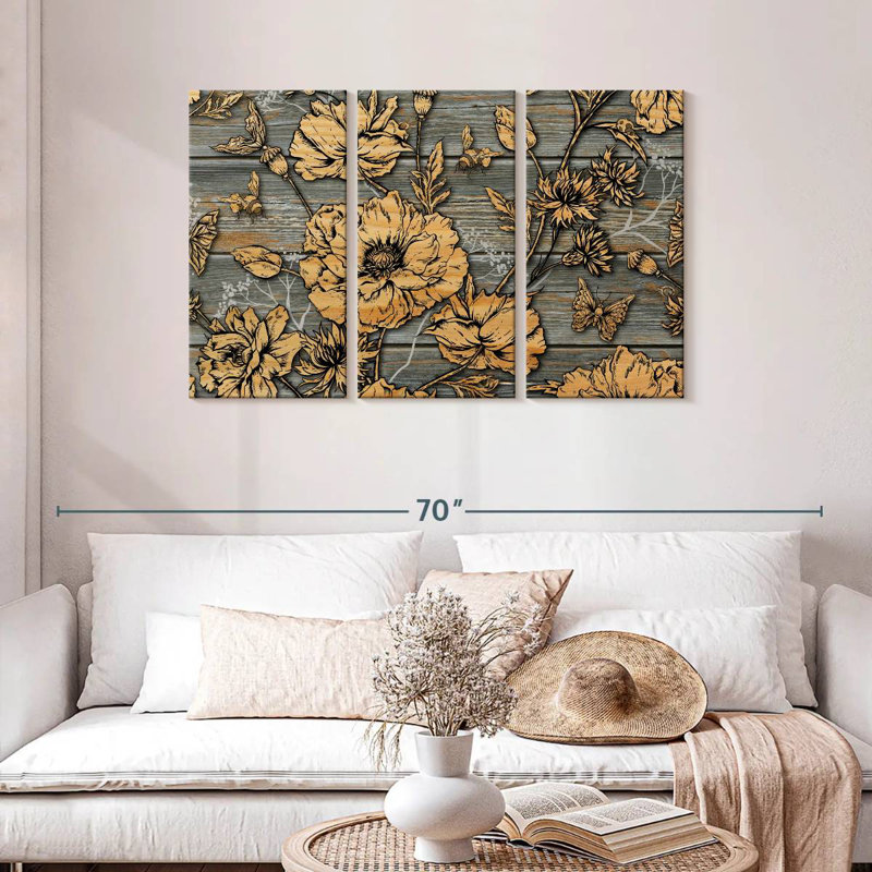 Harnek Rustic Floral, 28" H x 45" W