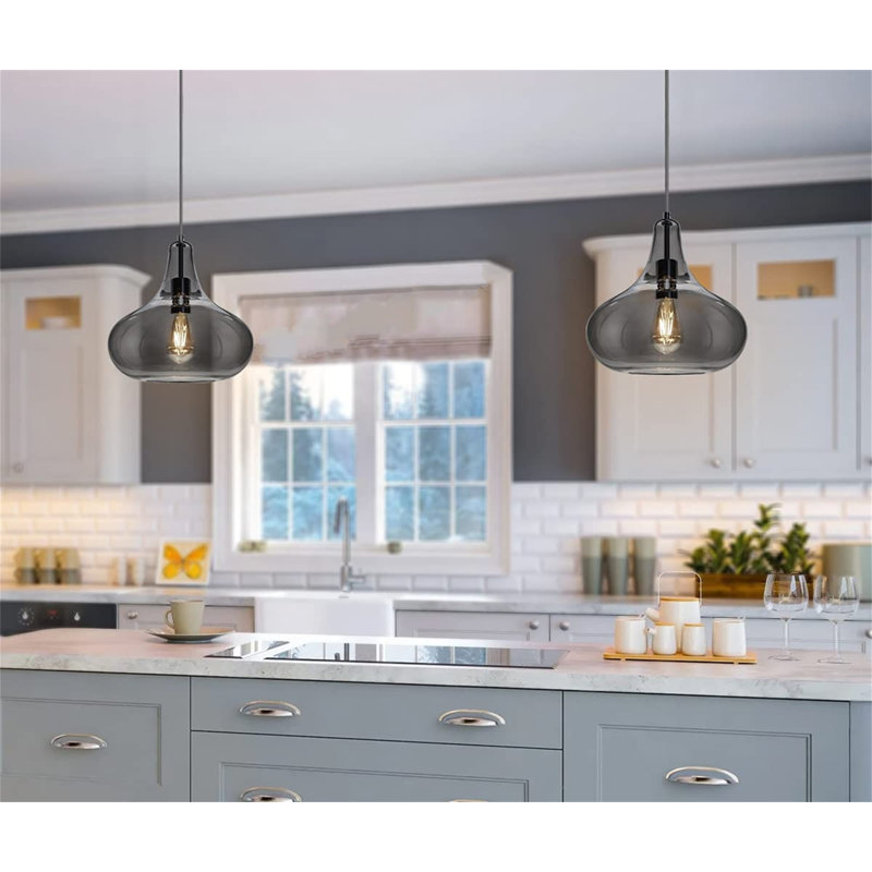 URBNLIVING 1 - Light Black Single Pendant