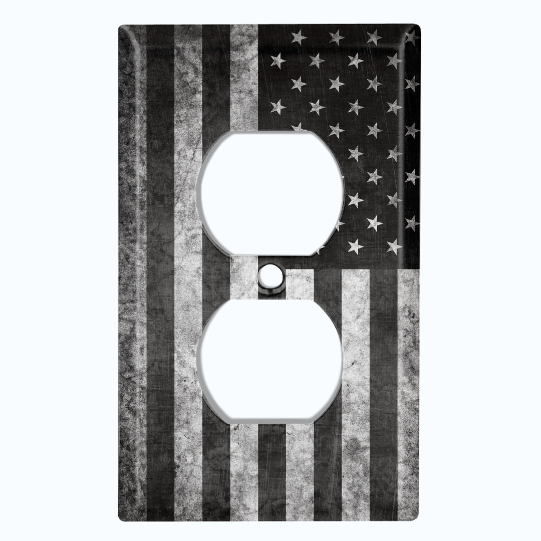 Patterned 1 - Gang Toggle Light Switch Standard Wall Plate WorldAcc