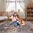 Ultra-Thin Washable Runner Rug 2x6 Non-Slip Non-Shedding Vintage Hallway Runner Stain-Resistant Indoor Entryway Brown/Red-1841013501