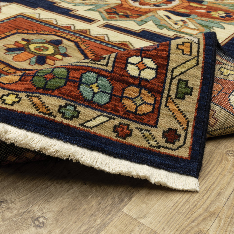 Tapis oriental Oaklynn, Tapis de couloir 2 pi 6 po x 12 pi