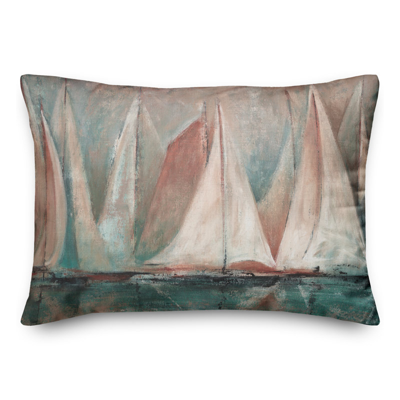 Outdoor Reversible Throw Pillow, Pink