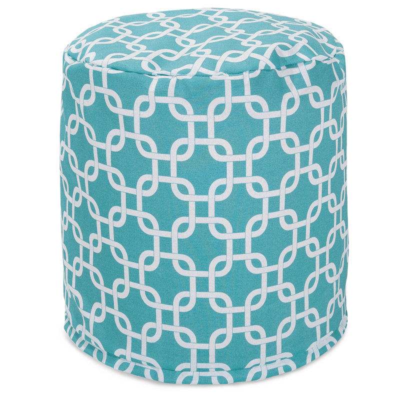 Petit pouf Roysum, Bleu sarcelle