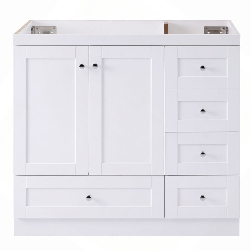 [Cabinet seulement] Meuble-lavabo de 36 po (lavabo non inclus), Blanc