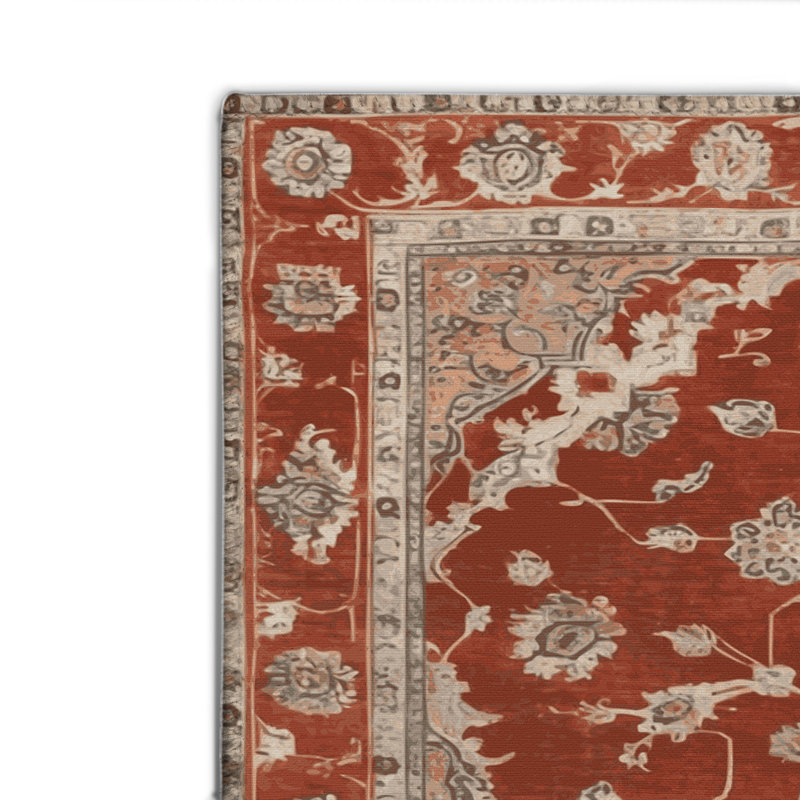 Tapis intérieur et extérieur brun Overdyed, Rectangulaire 2 pi x 3 pi