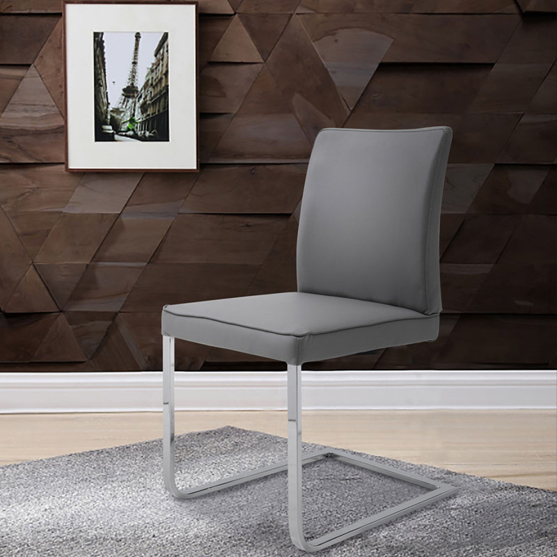 Chaise d'appoint rembourré, Gris