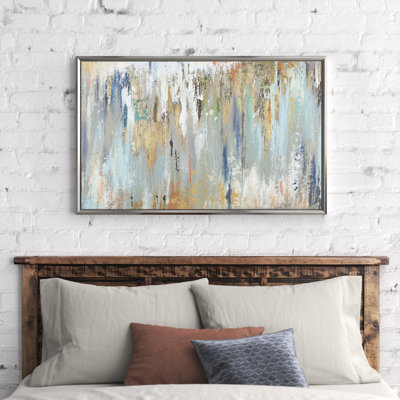 Blue Gold Illusion - Painting Canvas