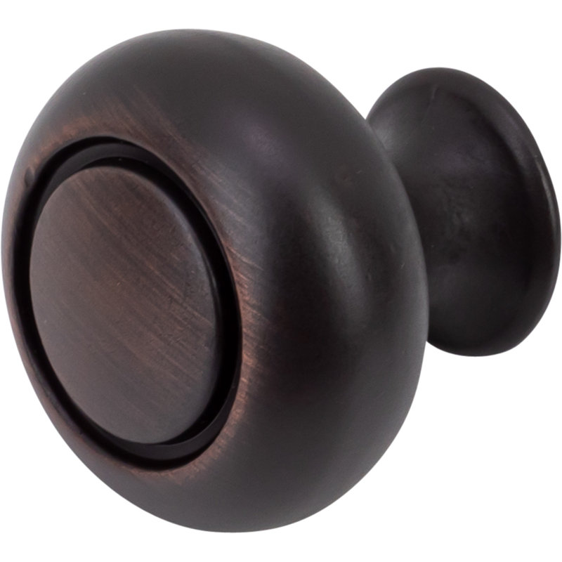 1 1/4" Diameter Mushroom Knob Multipack, Brushed Oil Rubbed Bronze