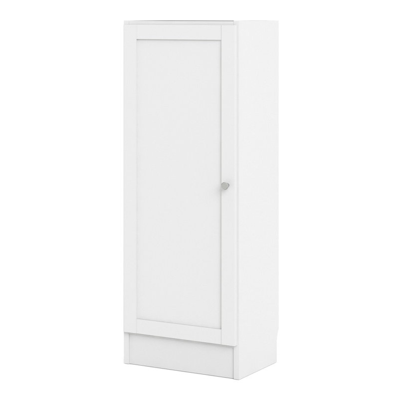 Basic Rectangle Accent Cabinet, White