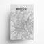 Bristol, carte de la ville, impression-261416045-261416062