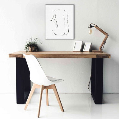 Reproduction d'art numérique sur toile, "Seating figure Pose II" par Ethan Harper