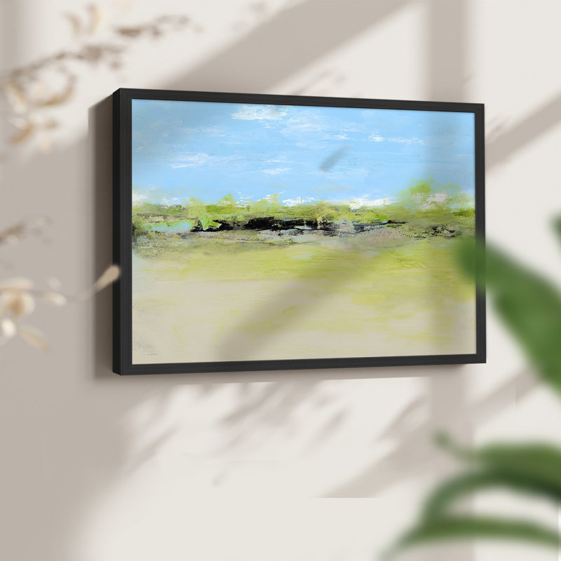 «From the Terrace I», reproduction encadrée, H 22 po x l 28 po, Noir, noir, noir, noir
